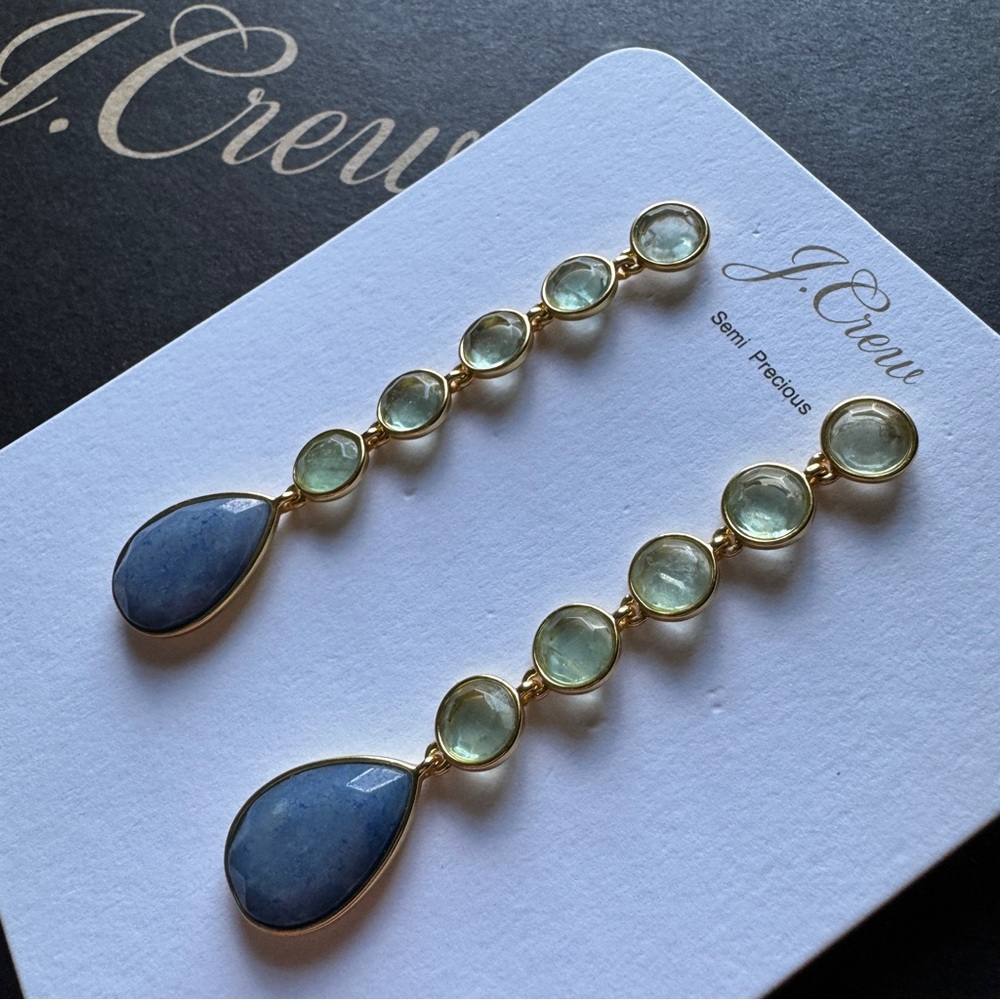 J. Crew Mixed-stone drop earrings - Picture 5 of 6